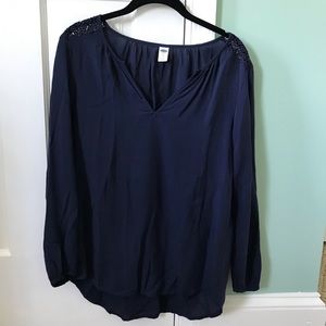 Old Navy XS Navy Blue Long Sleeve Shirt